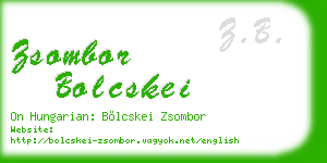 zsombor bolcskei business card